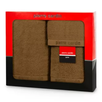 Zestaw ręczników bawełnianych na prezent 3 szt kolor miodowy 430 g/m2 EVI Pierre Cardin Eurofirany