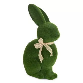 Wielkanocna figurka w kształcie zajączka o strukturalnym meszkowym wykończeniu Eurofirany