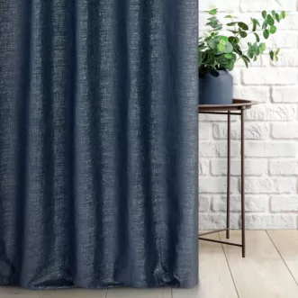 Tkanina zasłonowa szenilowa przetykana błyszcząca nicią Eurofirany