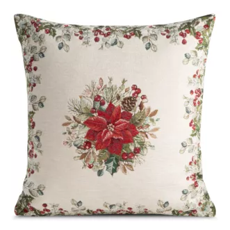 Poszewka na poduszkę świąteczna 45x45 cm gobelinowa z motywem świątecznym Eurofirany