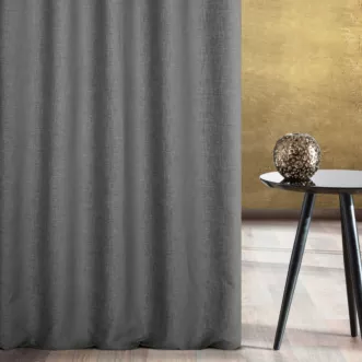 Tkanina zasłonowa szenilowa przetykana błyszcząca nicią Eurofirany