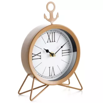 Dekoracyjny zegar stołowy w minimalistycznym stylu Eurofirany