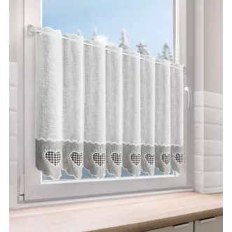 Tkanina firanowa zazdrostka zdobiona haftem Eurofirany