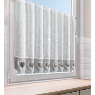 Tkanina firanowa zazdrostka zdobiona haftem Eurofirany