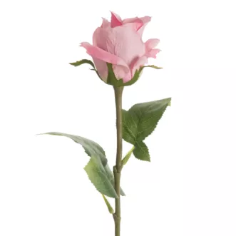 Kwiat sztuczny róża różowa 55 cm