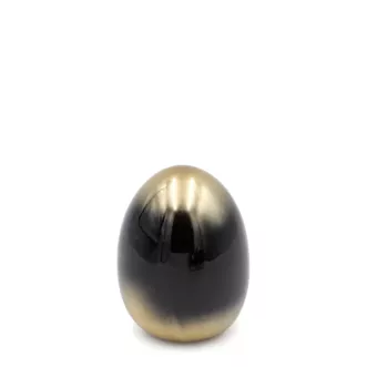 Figurka wielkanocna JAJKO z glinki ceramicznej z efektem ombre Eurofirany