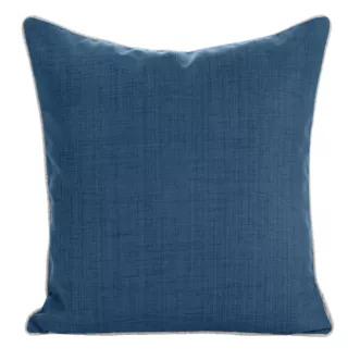 Poszewka na poduszkę 45x45 cm z gładkiej tkaniny wodoodpornej do ogrodu i na taras granatowa GARDEN 3 Eurofirany