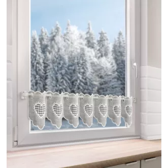 Tkanina firanowa zazdrostka zdobiona haftem Eurofirany