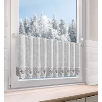 Tkanina firanowa zazdrostka zdobiona haftem Eurofirany