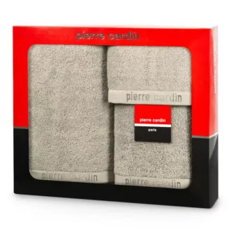 Zestaw ręczników bawełnianych na prezent 3 szt kolor jasnobeżowy 430 g/m2 EVI Pierre Cardin Eurofirany