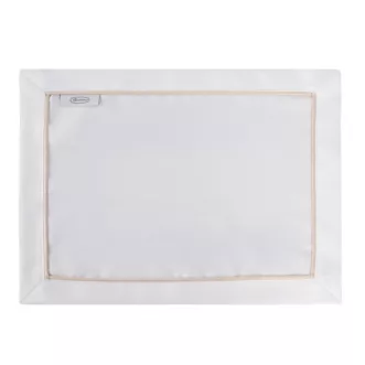 Komplet podkładek 4szt białych 30x40 cm MADELE ze złotą lam&oacute;wką
