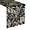 Bieżnik czarny BLINK 15 z welwetu z metalicznym wzorem liści Eurofirany