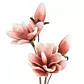Magnolia gałązka dekoracyjna ciemne różowe sztuczne kwiaty z pianki 59 cm Eurofirany