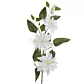 Kwiat sztuczny dekoracyjny POWOJNIK biały Eurofirany