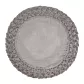 Podkładka na stół srebrna BOHO 11 biodegradowalna ze wzorem plecionki Eurofirany
