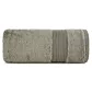 Ręcznik AURA z bawełny egipskiej i modalu zdobiony bordiurą w paski Eurofirany