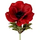 Kwiat sztuczny dekoracyjny ANEMON czerwony Eurofirany