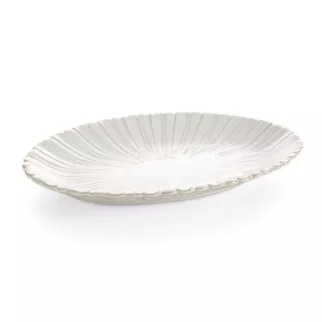 Patera ceramiczna AVRIL w stylu eko z przecieranym wzorem Eurofirany