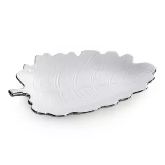 Patera dekoracyjna w kształcie lśniącego liścia ALMA Eurofirany