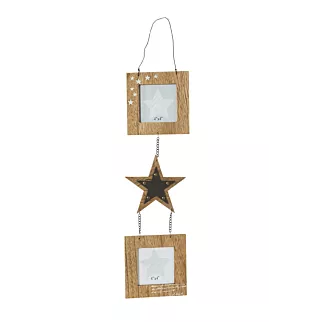 Texa drewniana ramka na dwa zdjęcia dekoracja ścienna 15x67 cm Eurofirany