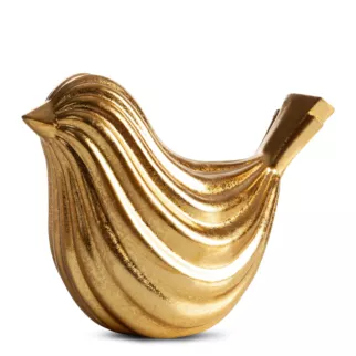 Figurka dekoracyjna w formie złotego ptaszka Eurofirany