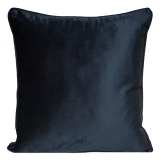 Poszewka na poduszkę 45x45 cm welwetowa z wypustką na brzegach czarna SIBEL PIERRE CARDIN Eurofirany