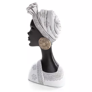 Figurka dekoracyjna czarnoskórej kobiety Eurofirany