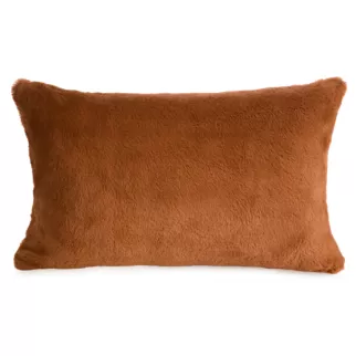 Poszewka na poduszkę 30x50 cm ceglasta z miękkiej futrzanej tkaniny NINA Eurofirany