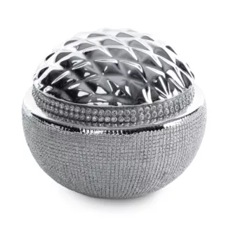 Kula dekoracyjna SOLEN z dodatkiem cyrkonii i wypukłego wzoru Eurofirany