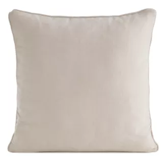 Poszewka na poduszkę 45x45 cm jasnobeżowa z szenilowej tkaniny - VANI Eurofirany