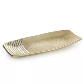 Patera dekoracyjna ELARA zdobiona lśniącymi pasami Eurofirany