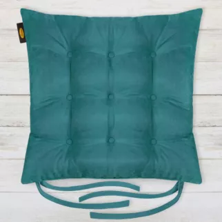 ADORE dwustronna welurowa poduszka siedziskowa na krzesło z dziewięcioma pikowaniami Eurofirany