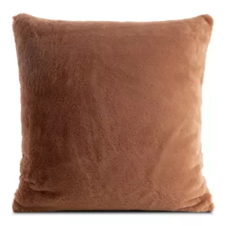 Poszewka na poduszkę 60x60 cm pudrowa z miękkiej futrzanej tkaniny NINA Eurofirany