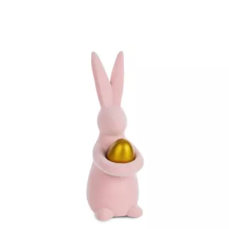 Wielkanocna figurka w kształcie zajączka o strukturalnym meszkowym wykończeniu Eurofirany