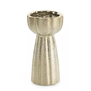 Wazon dekoracyjny MERIN o designerskim kształcie i lśniącymi akcentami Eurofirany