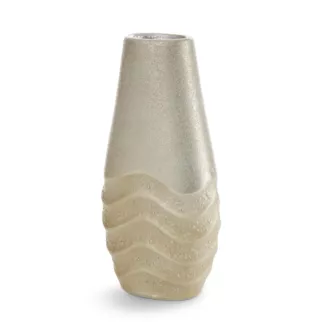 Wazon dekoracyjny SANI zdobiona falistym wzorem Eurofirany