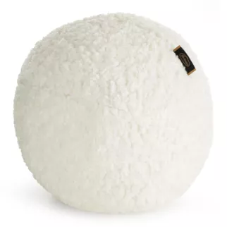 Poduszka w formie kuli średnica 24 cm z tkaniny typu bukla kremowa BUKLA 09 Eurofirany
