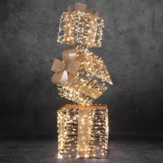 PREZENT - Dekoracja świąteczna LED odporna na warunki atmosferyczne  Eurofirany