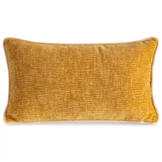 Poszewka na poduszkę 30x50 cm miodowa z szenilowej garbowanej tkaniny ROSI Eurofirany
