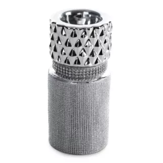 Wazon dekoracyjny SOLEN z dodatkiem cyrkonii i wypukłego wzoru Eurofirany