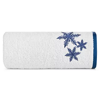 Carol świąteczny ręcznik kąpielowy z haftowanymi gwiazdkami  Eurofirany