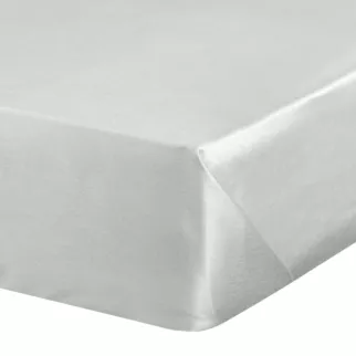 Prześcieradło gładkie bez gumki 180x210 cm z satyny bawełnianej kolor jasnoszary 125 g/m2 NOVA Eurofirany