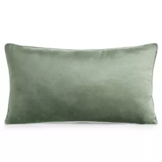 Poduszka 30 x 50 cm welwetowa oliwkowa z kontrastującą lamówką GAJA 3 Eurofirany