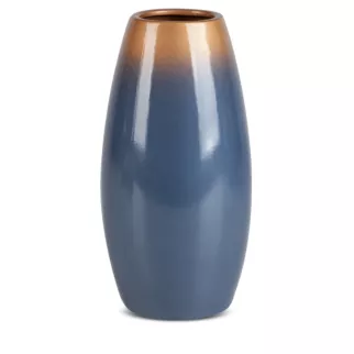 Wazon ceramiczny NESSA niebieski z efektem ombre Eurofirany