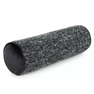 Poduszka dekoracyjna wałek 45 x 15 cm z grubej nici szenilowej stalowa BARI Eurofirany