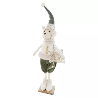 Figurka świąteczna w pastelowych odcieniach Eurofirany