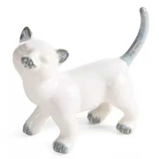 Figurka dekoracyjna kot kremowa 21x9x18 cm AVANI Eurofirany