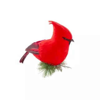 Dekoracyjna ozdoba PTAK z piórami Eurofirany