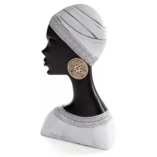 Figurka dekoracyjna czarnoskórej kobiety Eurofirany