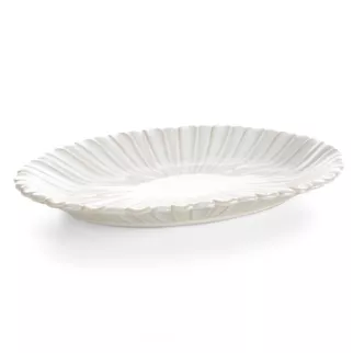 Patera ceramiczna AVRIL w stylu eko z przecieranym wzorem Eurofirany